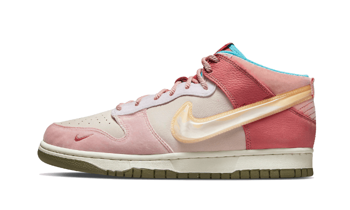 Nike Dunk Mid Social Status Free Lunch Strawberry Milk - DJ1173-600