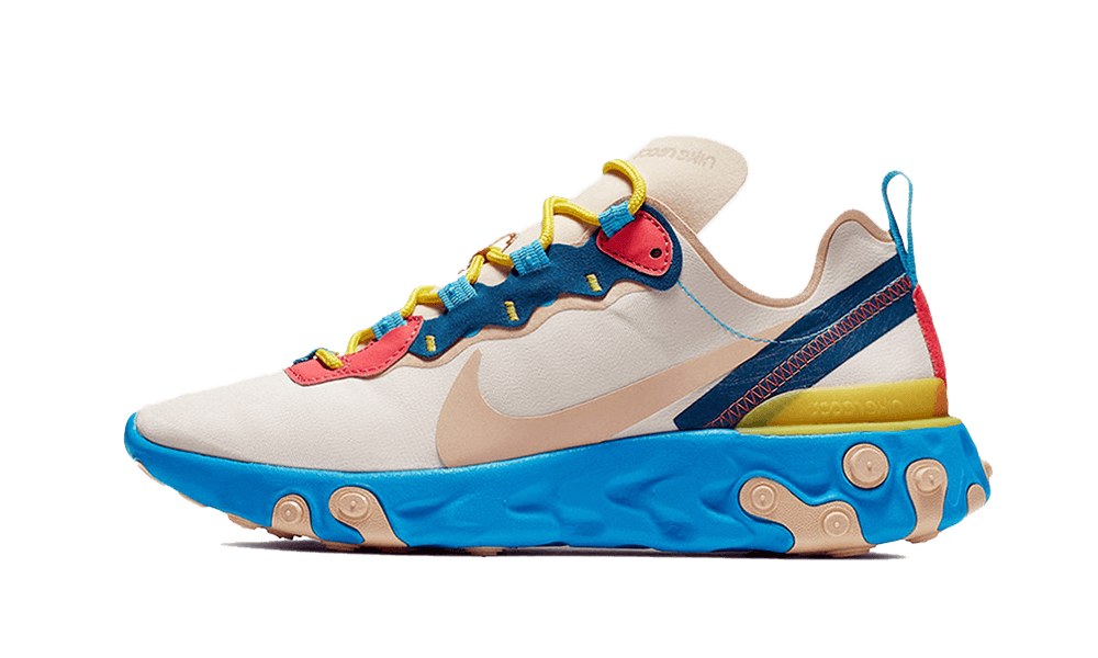 Nike React Element 55 Tan Blue Red - BQ2728-201