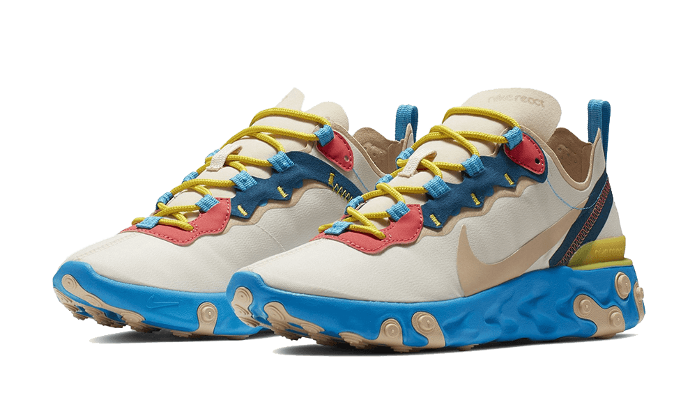 Nike React Element 55 Tan Blue Red - BQ2728-201