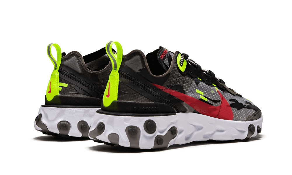 Nike React Element 87 Medium Olive Volt Crimson - CJ4988-200